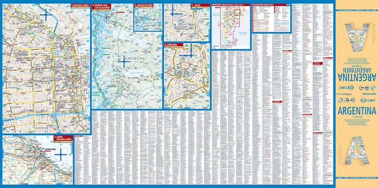 Produktbild: Argentina, Argentinien, Borch Map