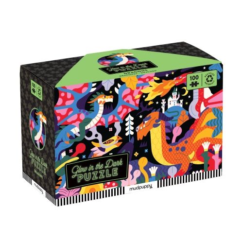 Produktbild: Dragons 100 Piece Glow in the Dark Puzzle