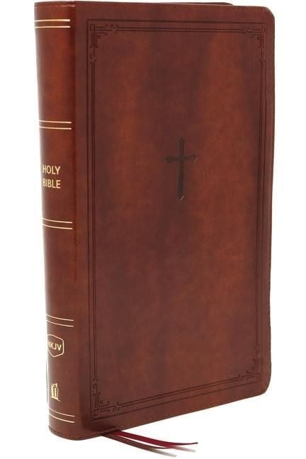 Produktbild: Nkjv, Reference Bible, Personal Size Large Print, Leathersoft, Brown, Red Letter Edition, Comfort Print