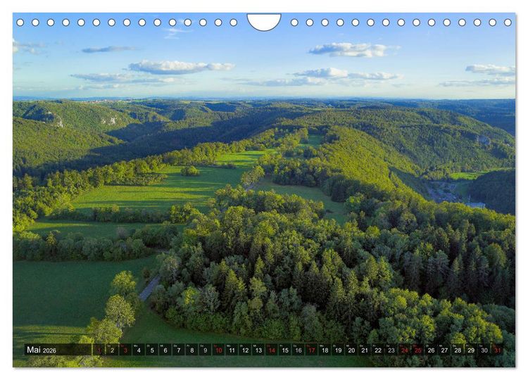 Produktbild: Mein Donautal aus der Luft (Wandkalender 2026 DIN A4 quer), CALVENDO Monatskalender