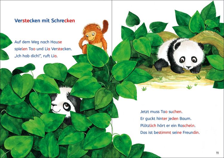 Produktbild: Lesel&ouml;wen Lesetraining 1. Klasse - Ein Panda in der Dschungelschule