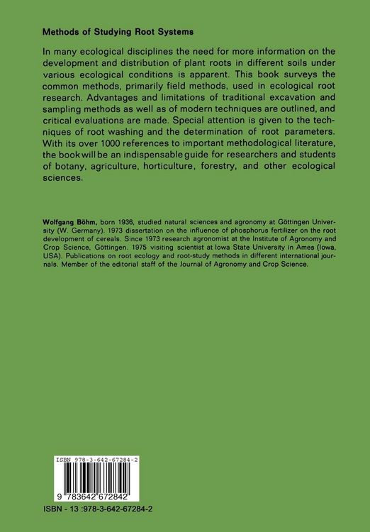 Produktbild: Methods of Studying Root Systems