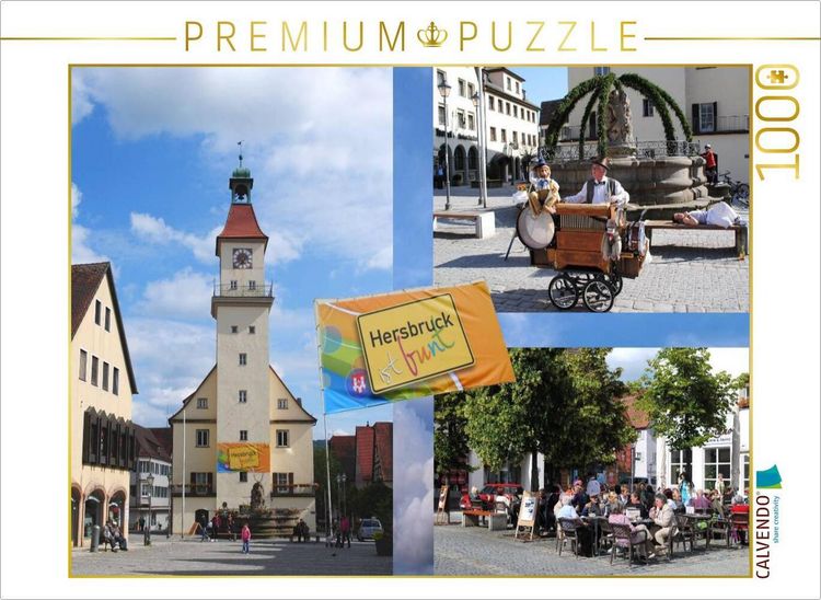 Produktbild: CALVENDO Puzzle Hersbruck ist bunt | 1000 Teile Lege-Gr&ouml;&szlig;e 64x48cm Foto-Puzzle f&uuml;r gl&uuml;ckliche Stunden
