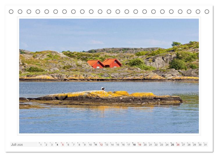 Produktbild: Bohusl&auml;n. K&auml;ring&ouml;n - Gullholmen - H&aring;ll&ouml; (Tischkalender 2026 DIN A5 quer), CALVENDO Monatskalender