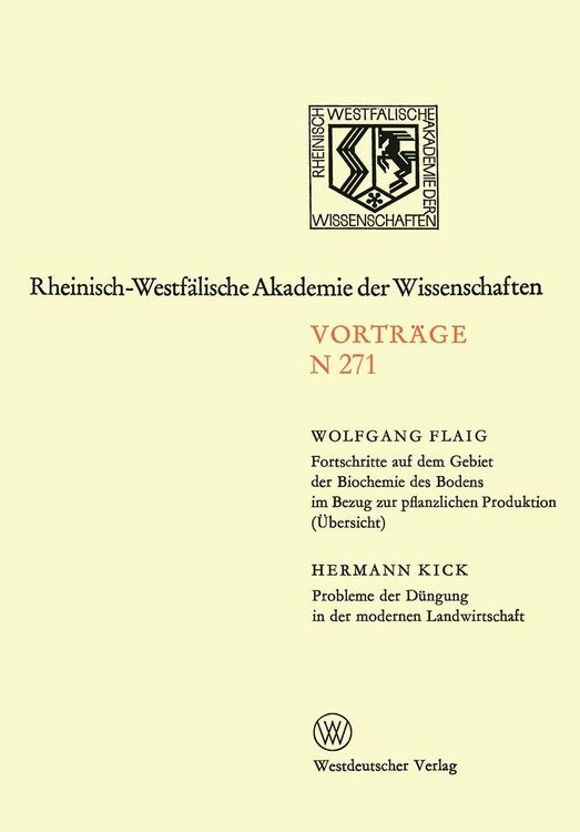 Produktbild: Fortschritte auf dem Gebiet der Biochemie des Bodens im Bezung zur pflanzlichen Produktion (Übersicht). Probleme der Düngung in der modernen Landwirts