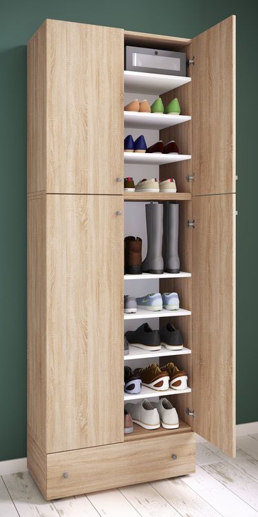 Produktbild: XXL Schuhschrank Kleiderschrank Schrank Lona 9f A