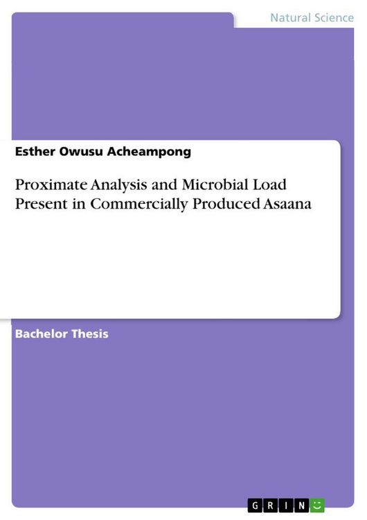 Produktbild: Proximate Analysis and Microbial Load Present in Commercially Produced Asaana