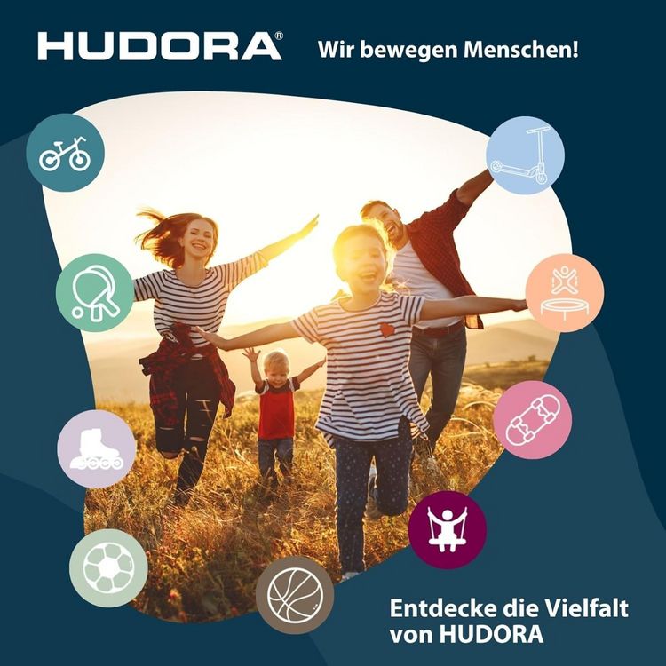 Produktbild: HUDORA 84911 - Kinderhelm Panda, Gr. 44-47, Sicherheitshelm f&uuml;r Fahrrad und Inlineskaten