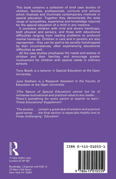 Produktbild: The Nature of Special Education