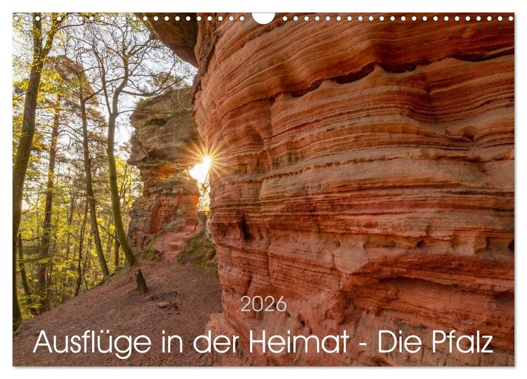 Produktbild: Ausfl&uuml;ge in der Heimat - Die Pfalz (Wandkalender 2026 DIN A3 quer), CALVENDO Monatskalender