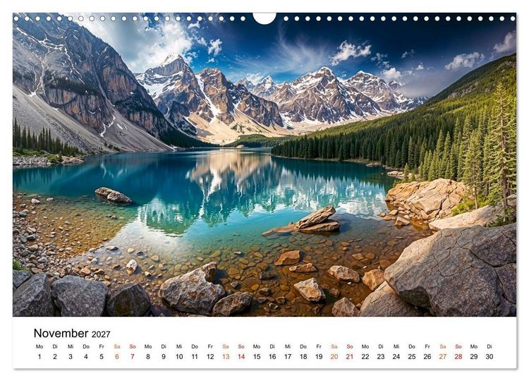 Produktbild: Kanada - zwischen Seen, Bergen und K&uuml;sten (Wandkalender 2027 DIN A3 quer), CALVENDO Monatskalender