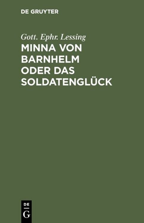 Produktbild: Minna von Barnhelm oder das Soldatengl&uuml;ck