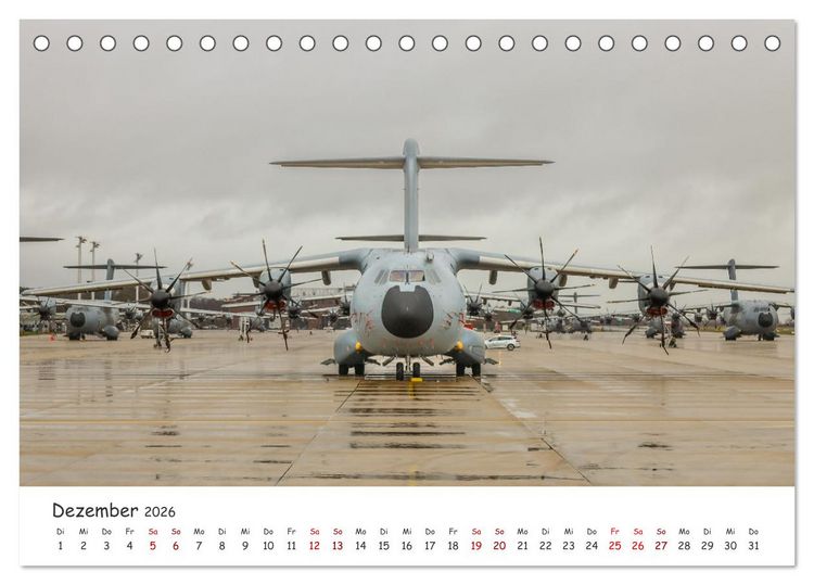 Produktbild: A400M LTG 62 (Tischkalender 2026 DIN A5 quer), CALVENDO Monatskalender
