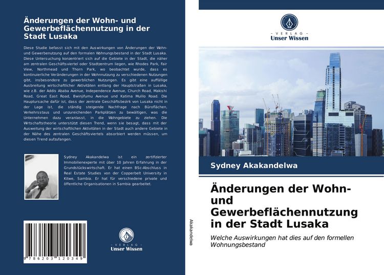 Produktbild: &Auml;nderungen der Wohn- und Gewerbefl&auml;chennutzung in der Stadt Lusaka