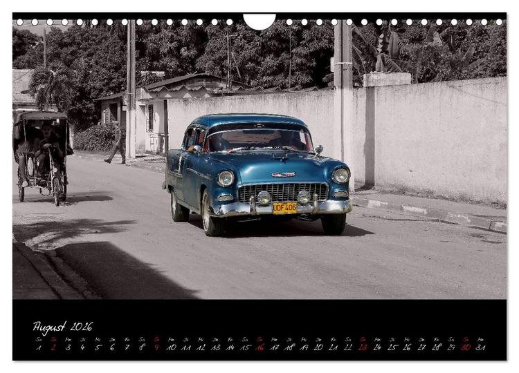 Produktbild: Kuba und die Oldtimer (Wandkalender 2026 DIN A4 quer), CALVENDO Monatskalender
