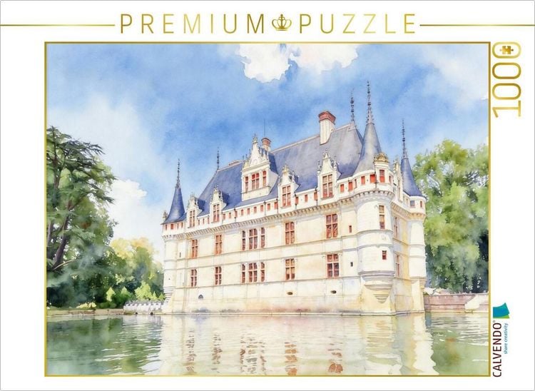 Produktbild: CALVENDO Puzzle Schloss Azay le Rideau in Frankreich | 1000 Teile Lege-Gr&ouml;&szlig;e 64x48cm Foto-Puzzle f&uuml;r gl&uuml;ckliche Stunden