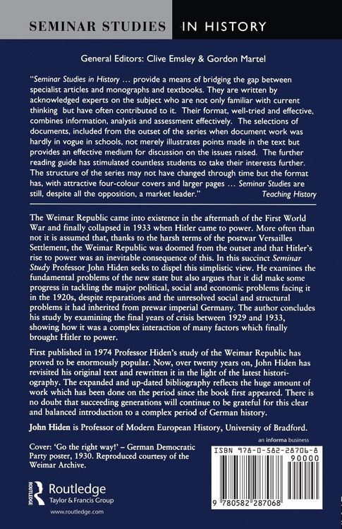 Produktbild: The Weimar Republic