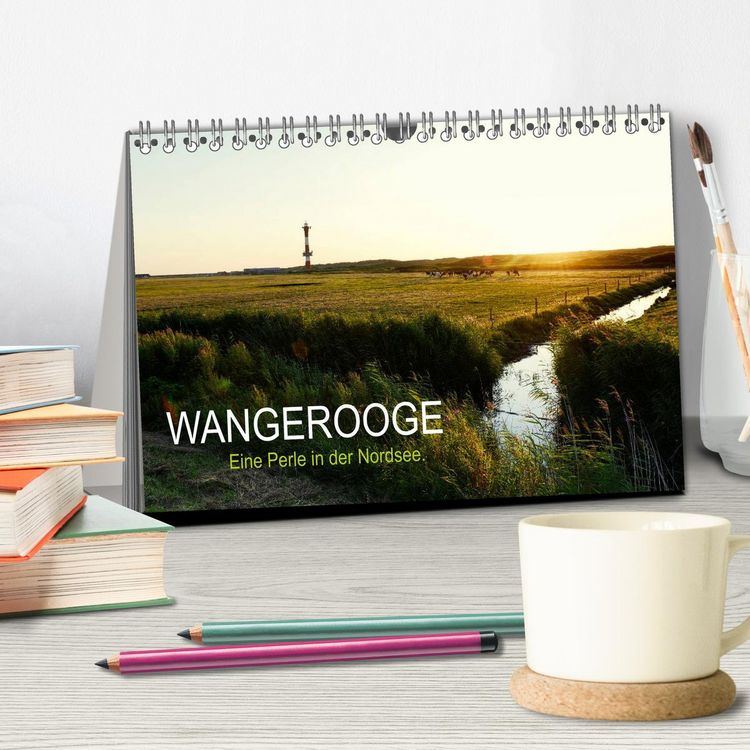 Produktbild: Wangerooge &ndash; Eine Perle in der Nordsee. (Tischkalender 2026 DIN A5 quer), CALVENDO Monatskalender