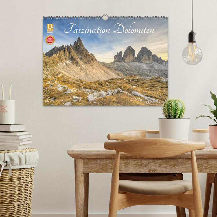 Produktbild: Faszination Dolomiten (Wandkalender 2026 DIN A3 quer), CALVENDO Monatskalender
