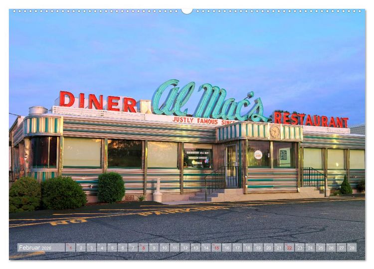Produktbild: American Diner - es gibt sie noch (hochwertiger Premium Wandkalender 2026 DIN A2 quer), Kunstdruck in Hochglanz