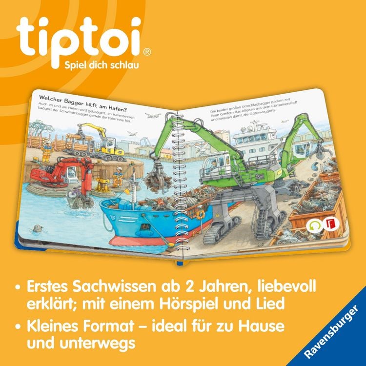 Produktbild: tiptoi&reg; Wieso? Weshalb? Warum? junior - Bagger