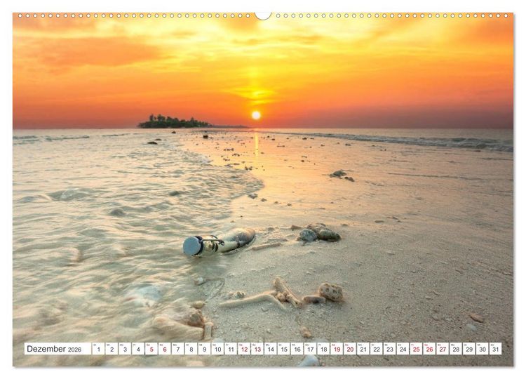 Produktbild: Malediven, Perle im Indischen Ozean (hochwertiger Premium Wandkalender 2026 DIN A2 quer), Kunstdruck in Hochglanz