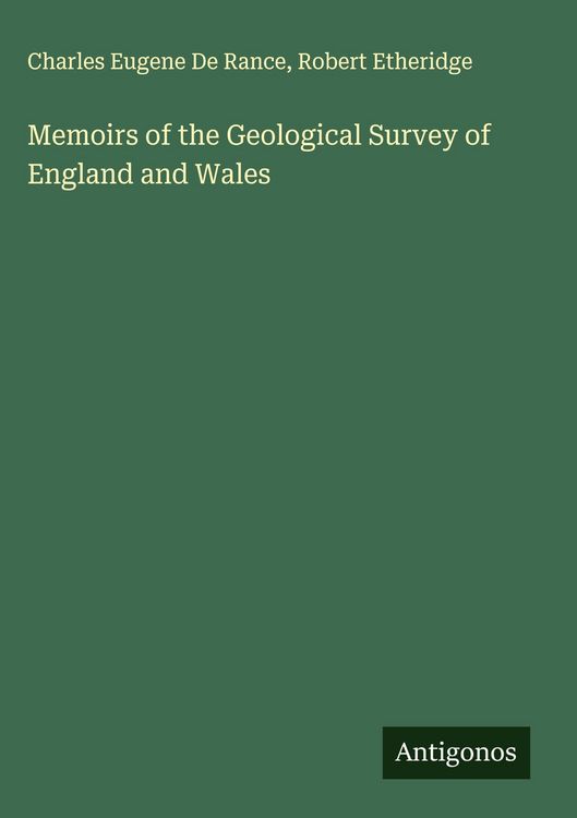 Produktbild: Memoirs of the Geological Survey of England and Wales