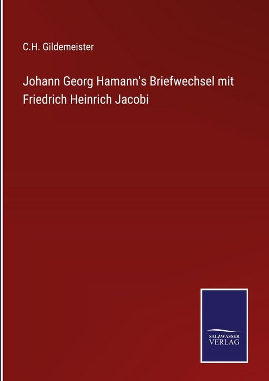 Produktbild: Johann Georg Hamann's Briefwechsel mit Friedrich Heinrich Jacobi