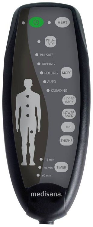 Produktbild: Medisana MCH Massagesitzauflage 9.6 W Schwarz