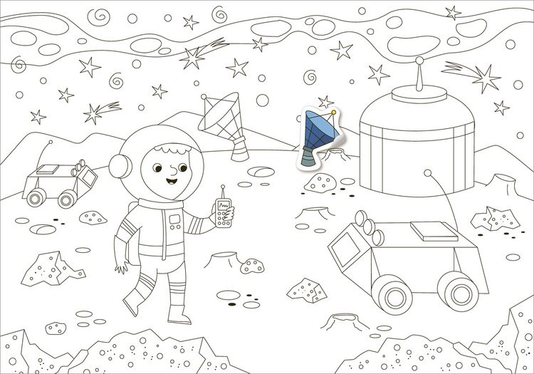 Produktbild: Mein Sticker-Malbuch. Weltraum