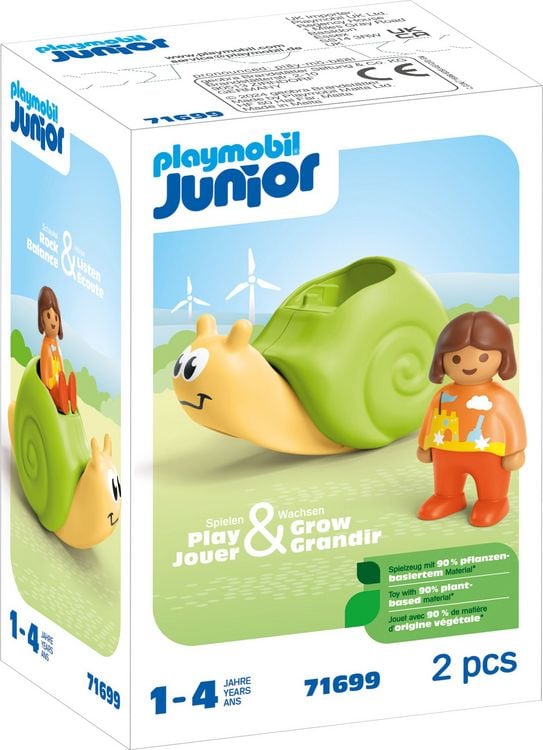 Produktbild: PLAYMOBIL 71699 Junior: Schaukelschnecke mit Rasselfunktion