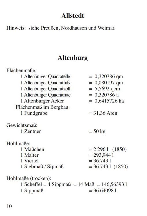 Produktbild: HANDBUCH - Alte Ma&szlig;e und ihre Umrechnung - Th&uuml;ringen &ndash; Preu&szlig;en &ndash; Sachsen &ndash; Mecklenburg
