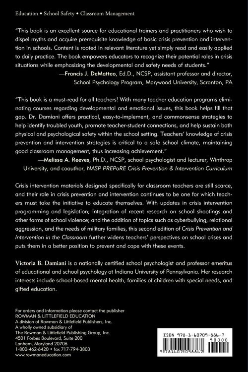 Produktbild: Crisis Prevention and Intervention in the Classroom