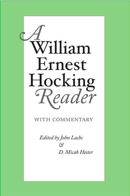 Produktbild: A William Ernest Hocking Reader