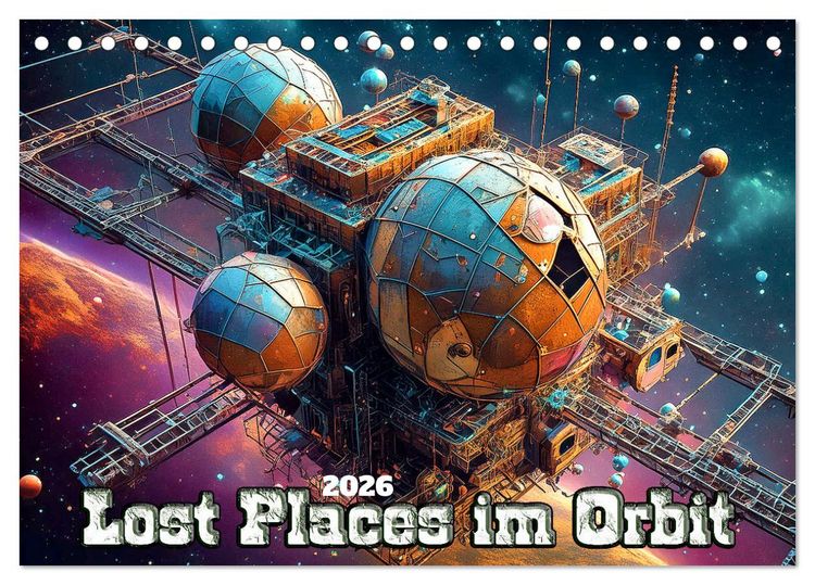 Produktbild: Lost Places im Orbit (Tischkalender 2026 DIN A5 quer), CALVENDO Monatskalender
