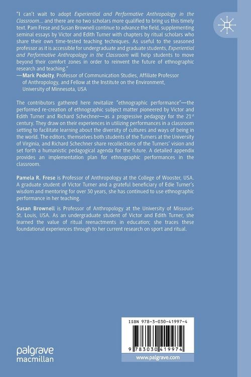 Produktbild: Experiential and Performative Anthropology in the Classroom