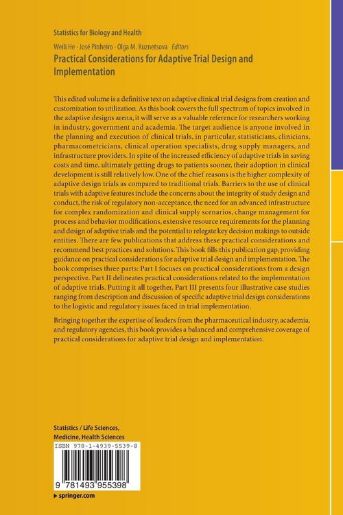 Produktbild: Practical Considerations for Adaptive Trial Design and Implementation