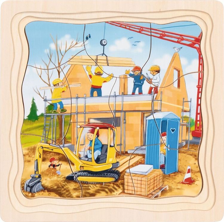 Produktbild: Schichtenpuzzle Wir bauen ein Haus