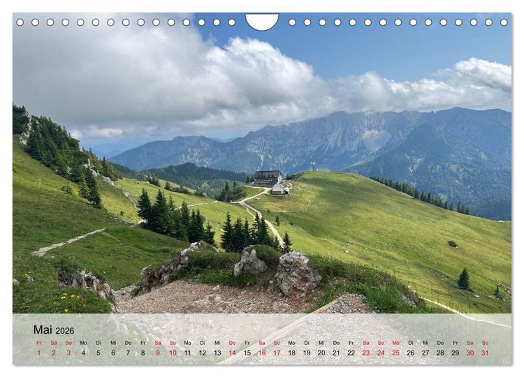 Produktbild: Alpenauszeit - Sch&ouml;ne Orte der Alpen (Wandkalender 2026 DIN A4 quer), CALVENDO Monatskalender