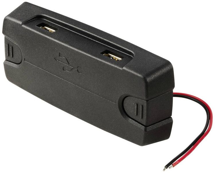 Produktbild: TRU COMPONENTS Dual USB-A Ladebuchse TC-12114152 Inhalt: 1St.