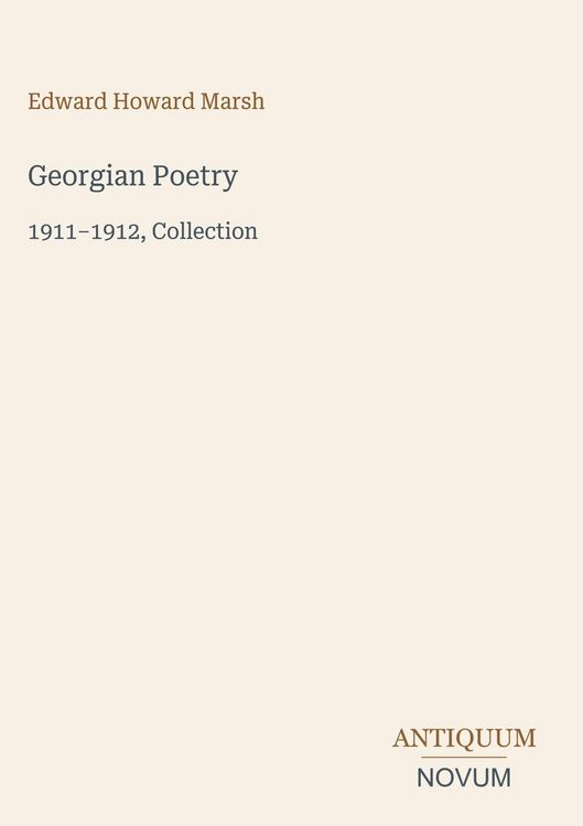 Produktbild: Georgian Poetry