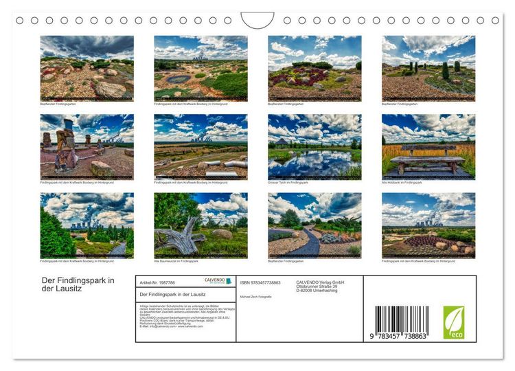 Produktbild: Der Findlingspark in der Lausitz (Wandkalender 2026 DIN A4 quer), CALVENDO Monatskalender