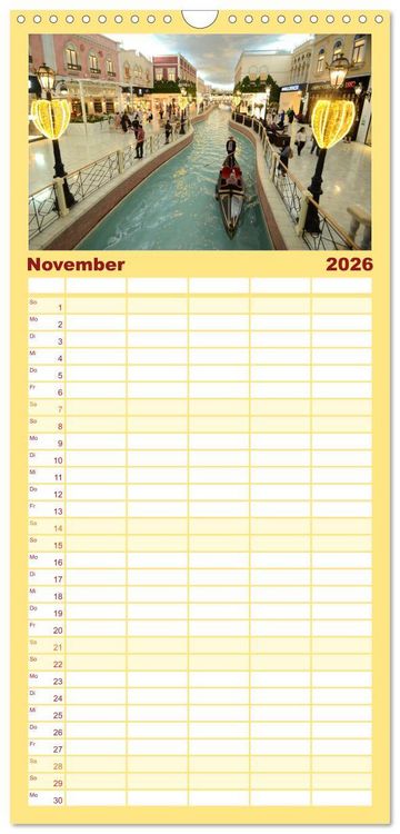 Produktbild: Familienplaner 2026 - Doha, die arabische Welt im Aufbruch mit 5 Spalten (Wandkalender, 21 x 45 cm) CALVENDO