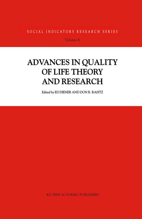 Produktbild: Advances in Quality of Life Theory and Research