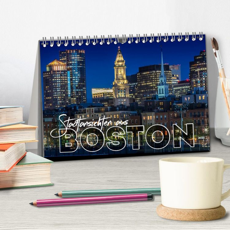 Produktbild: Stadtansichten aus Boston (Tischkalender 2026 DIN A5 quer), CALVENDO Monatskalender