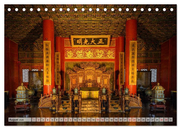 Produktbild: Metropolen Chinas - Peking, Shanghai, Hongkong (Tischkalender 2026 DIN A5 quer), CALVENDO Monatskalender