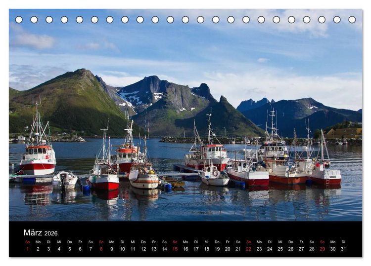 Produktbild: Norwegen - Faszination des Nordens (Tischkalender 2026 DIN A5 quer), CALVENDO Monatskalender
