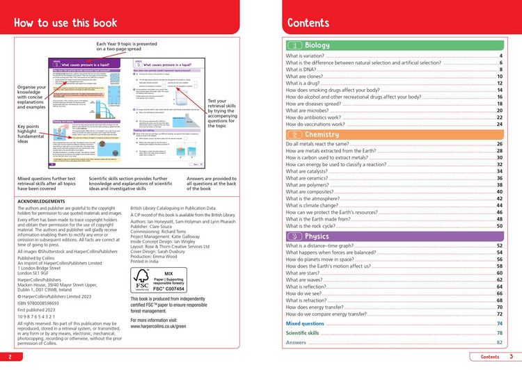 Produktbild: KS3 Science Year 9: Organise and retrieve your knowledge