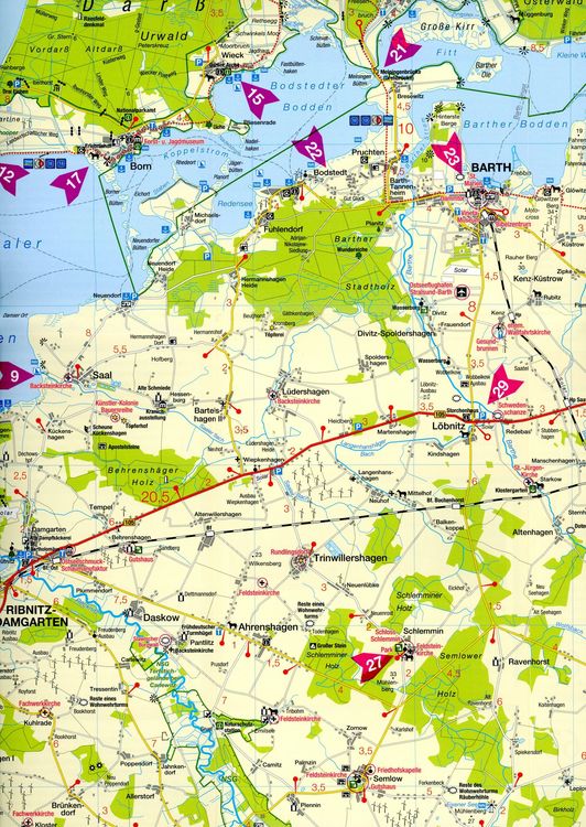 Produktbild: Freizeitkarte Fischland, Dar&szlig;, Zingst