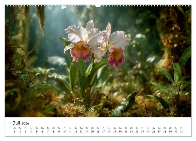 Produktbild: Im Schatten der Orchidee (Wandkalender 2026 DIN A2 quer), CALVENDO Monatskalender